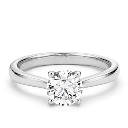 Sterling Silver 1ct Lab-Grown Diamond Solitaire Ring