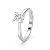 Thumbnail Image 2 of Sterling Silver 1ct Lab-Grown Diamond Solitaire Ring