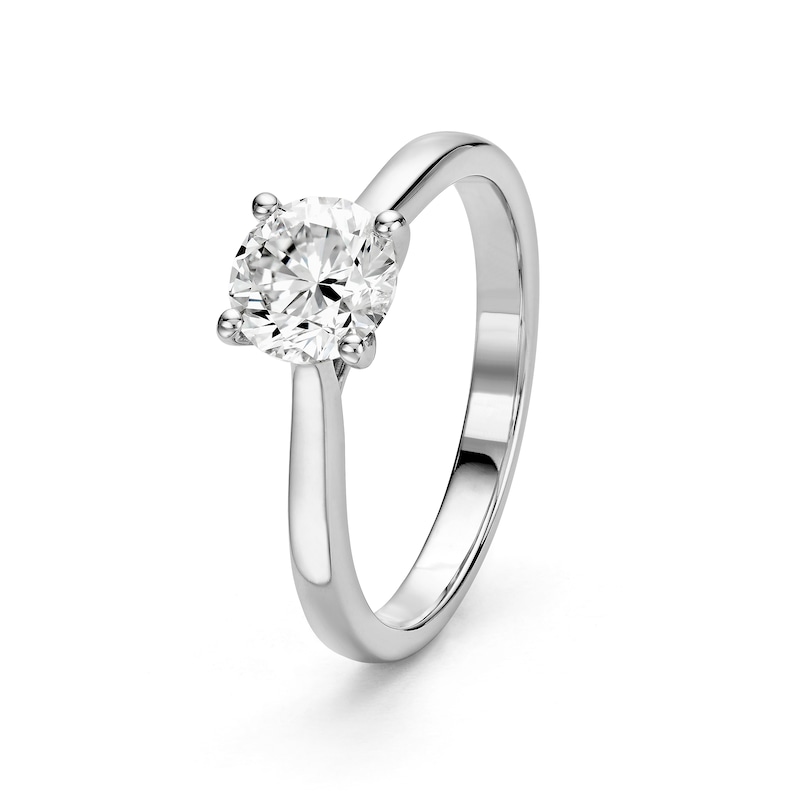 Main Image 2 of Sterling Silver 1ct Lab-Grown Diamond Solitaire Ring