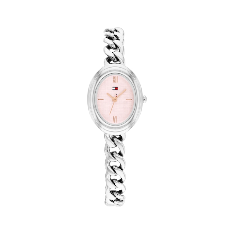 Main Image 1 of Tommy Hilfiger Demi Oval Women's Rose-Tone Dial & Stainless Steel Bracelet Watch
