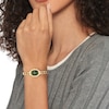 Thumbnail Image 4 of Tommy Hilfiger Demi Oval Women's Green Dial & Gold IP Stainless Steel Bracelet Watch