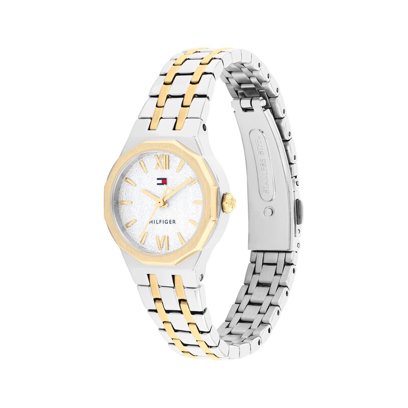Main Image 2 of Tommy Hilfiger Women's Silver White Dial & Two-Tone Stainless Steel Bracelet Watch