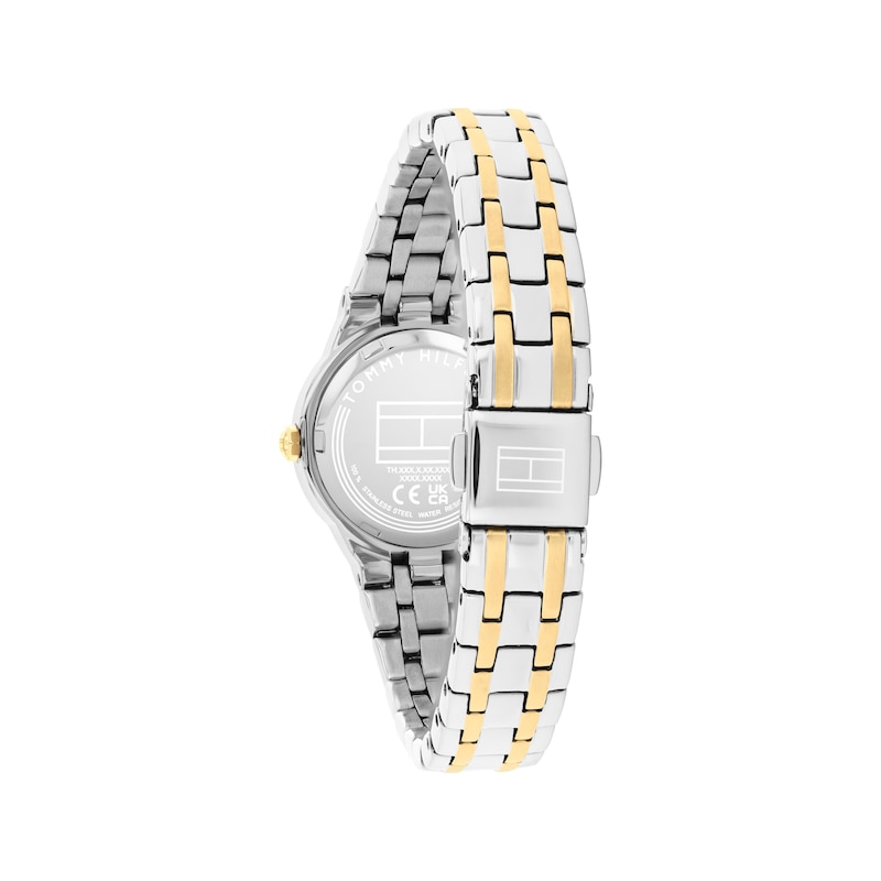 Main Image 3 of Tommy Hilfiger Women's Silver White Dial & Two-Tone Stainless Steel Bracelet Watch