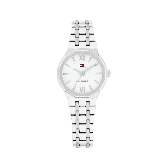 Tommy Hilfiger Women's Silver-Tone Dial & Stainless Steel Bracelet Watch