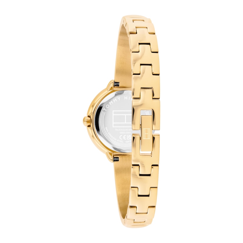 Main Image 3 of Tommy Hilfiger Women's Golden Dial Gold Tone Ion Plated Demi Bangle Bracelet Watch