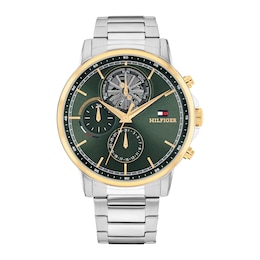 Tommy Hilfiger Men's 40mm Green Dial Stainless Steel Bracelet Watch