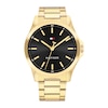 Thumbnail Image 1 of Tommy Hilfiger Men's Black Dial Gold Tone Ion Plated Bracelet Watch