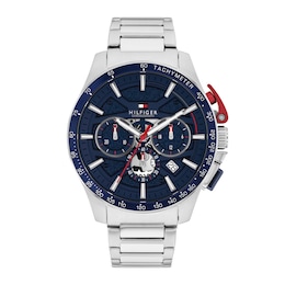 Tommy Hilfiger Bank Men's Blue Dial & Stainless Steel Bracelet Watch