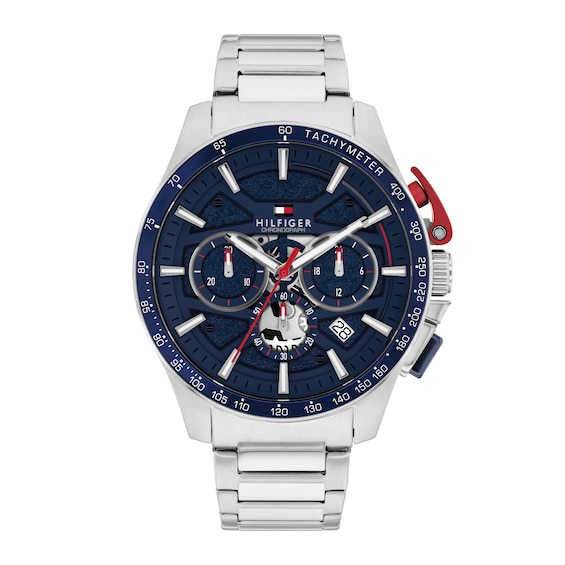Tommy Hilfiger 1792261 BANK Quartz Chronograph (44mm) Blue Watch - Image 5