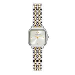 Olivia Burton Mini Grosvenor Women's Ivory Dial & Two-Tone Stainless Steel Bracelet Watch