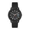 Thumbnail Image 1 of Lacoste Men's 12.12 Black Dial Black Silicone Strap Watch