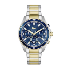 Lacoste Mainsail Men's Blue Dial Two Tone Stainless Steel Bracelet Watch
