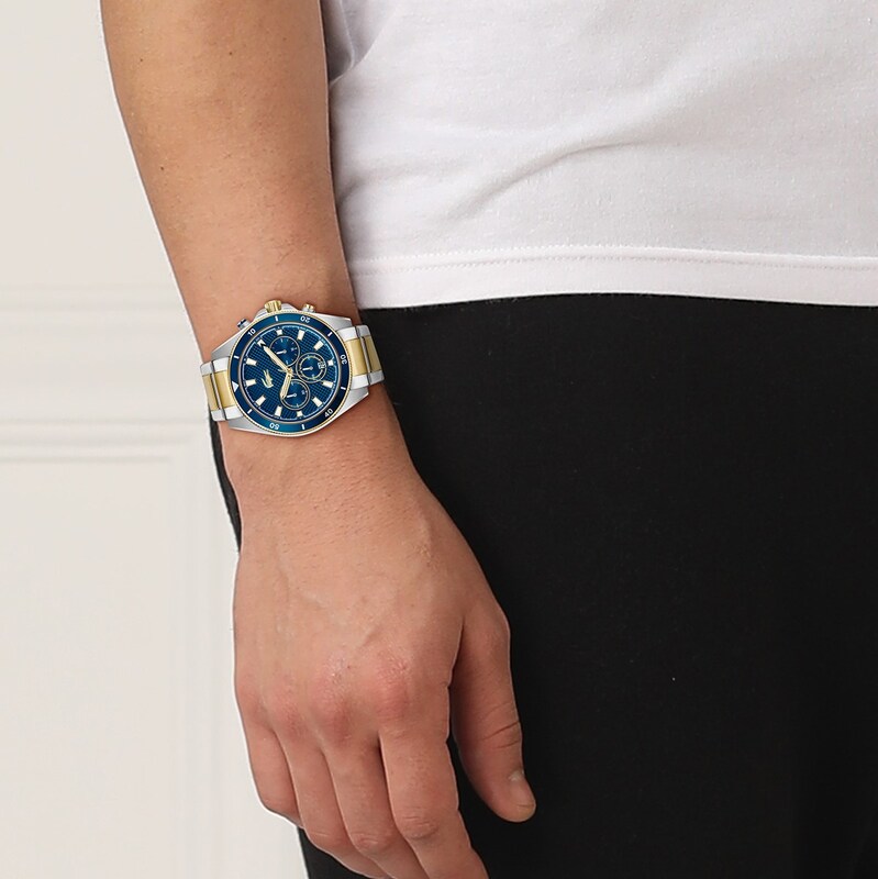 Main Image 5 of Lacoste Mainsail Men's Blue Dial Two Tone Stainless Steel Bracelet Watch
