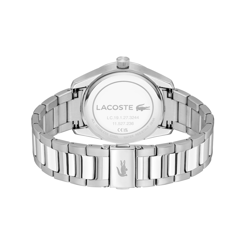 Main Image 3 of Lacoste Men's Boston Silver-Tone Dial Silver-Tone Stainless Steel Bracelet Watch