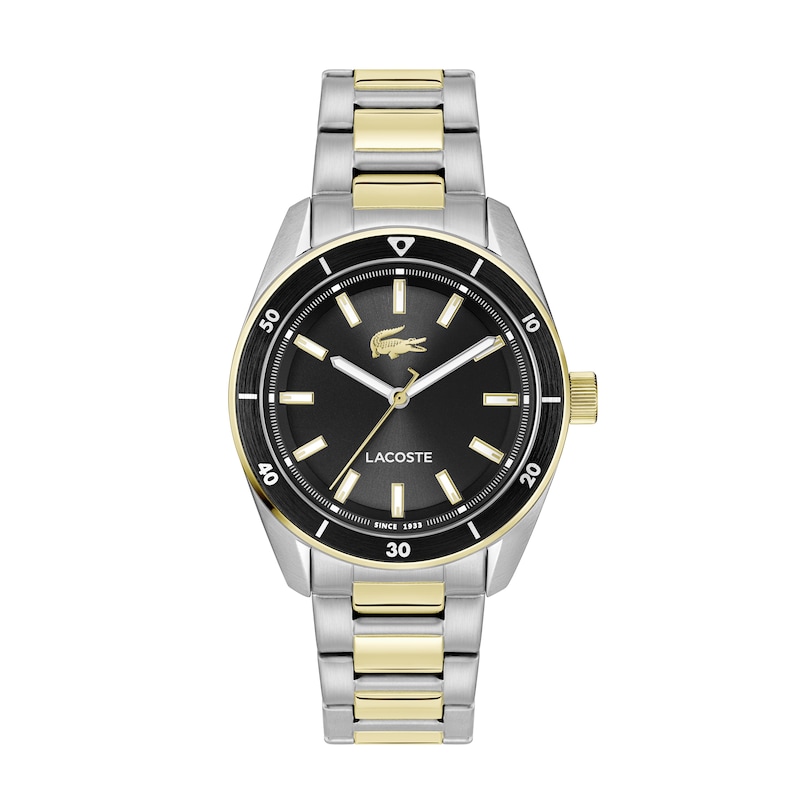 Main Image 1 of Lacoste Men's Boston Black Dial Two-Tone Stainless Steel Bracelet Watch
