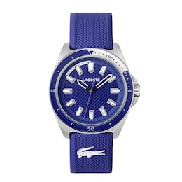 Lacoste Men's Capbreton Blue Dial Blue Silicone Strap Watch