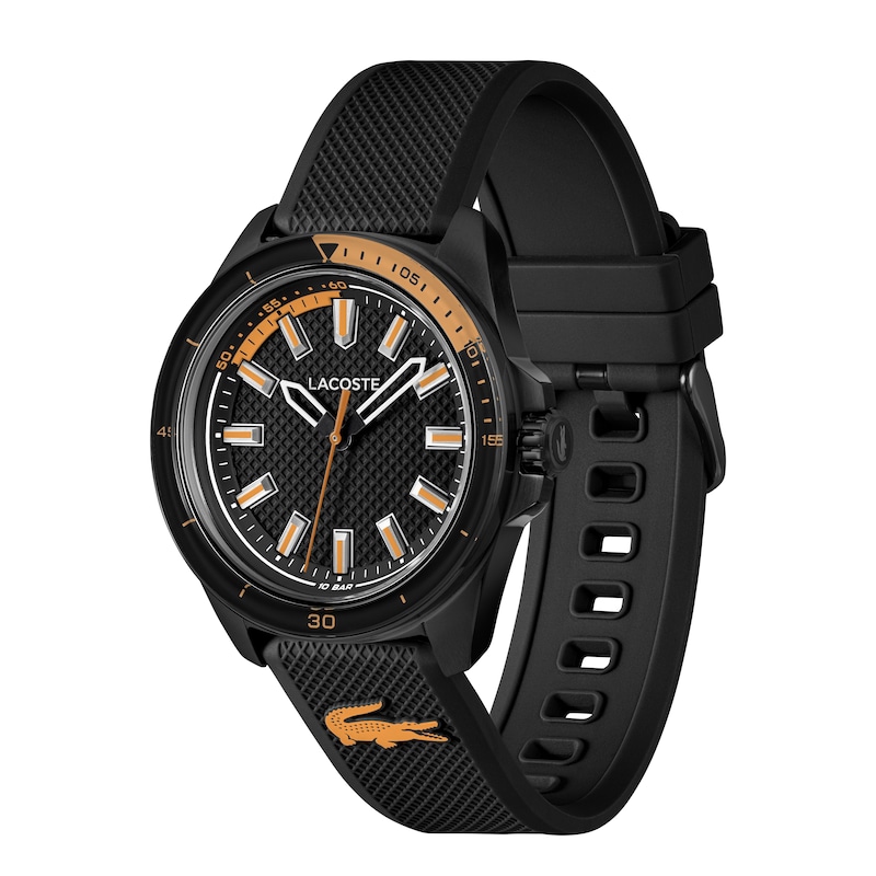 Main Image 2 of Lacoste Men's Capbreton Black Dial Black Silicone Strap Watch