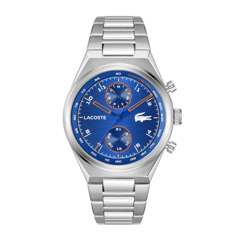 Main Image 1 of Lacoste Line Racer Men's Blue Dial Stainless Steel Bracelet Watch