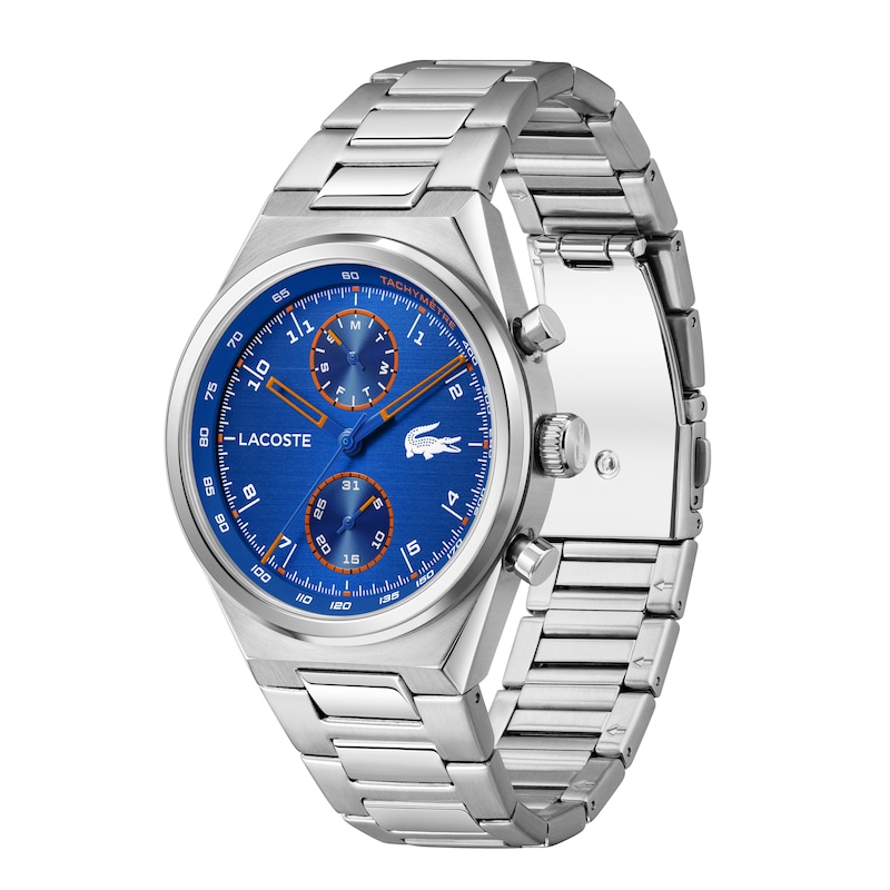 Main Image 2 of Lacoste Line Racer Men's Blue Dial Stainless Steel Bracelet Watch