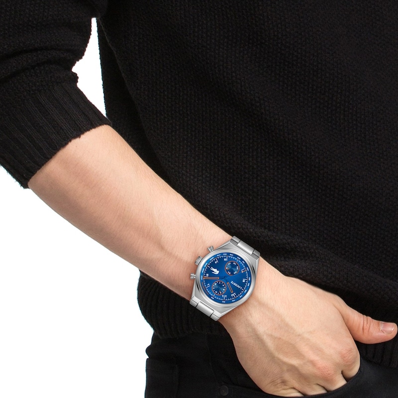 Main Image 4 of Lacoste Line Racer Men's Blue Dial Stainless Steel Bracelet Watch