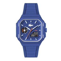 Lacoste Men's LC33 Blue Dial Blue Silicone Strap Watch