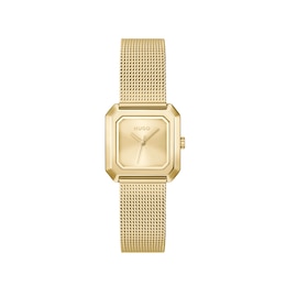 HUGO #HAZEL Women's Gold-Tone Dial & Gold IP Stainless Steel Bracelet Watch