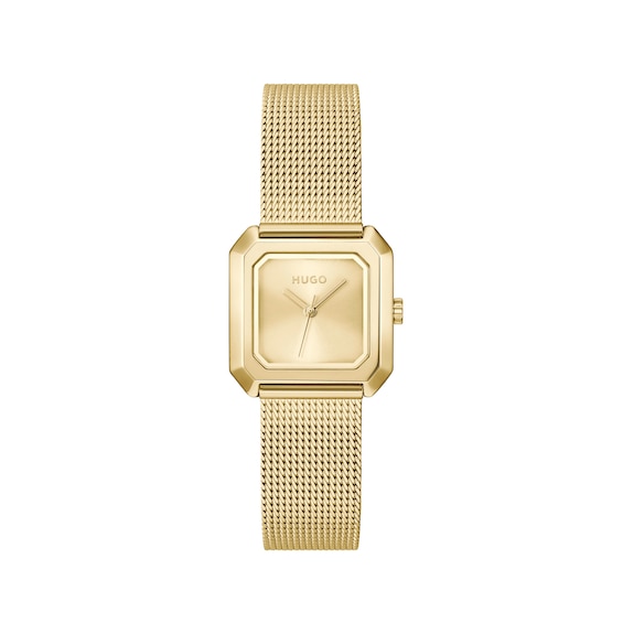 Hugo Three Hand Quartz Movement Watch #Hazel Collection with Stainless Steel Bracelet - Available in Silver, Gold or Rainbow Version - Image 3