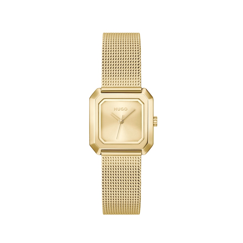 Main Image 1 of HUGO #HAZEL Women's Gold-Tone Dial & Gold IP Stainless Steel Bracelet Watch