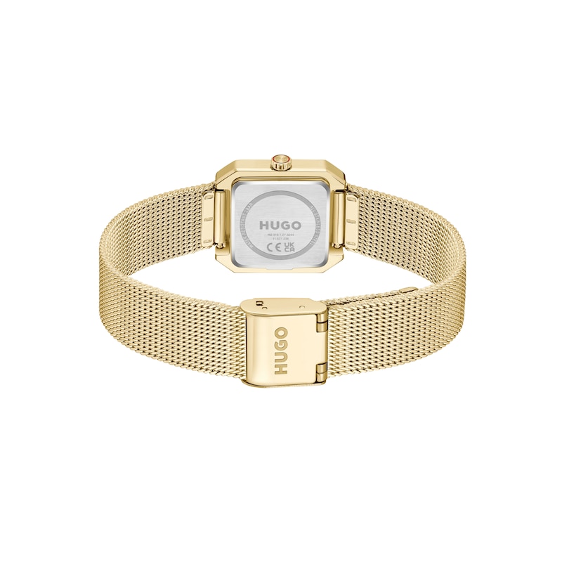 Main Image 2 of HUGO #HAZEL Women's Gold-Tone Dial & Gold IP Stainless Steel Bracelet Watch