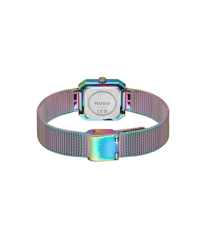 Main Image 3 of HUGO #HAZEL Women's White Dial & IP Stainless Steel Bracelet Watch