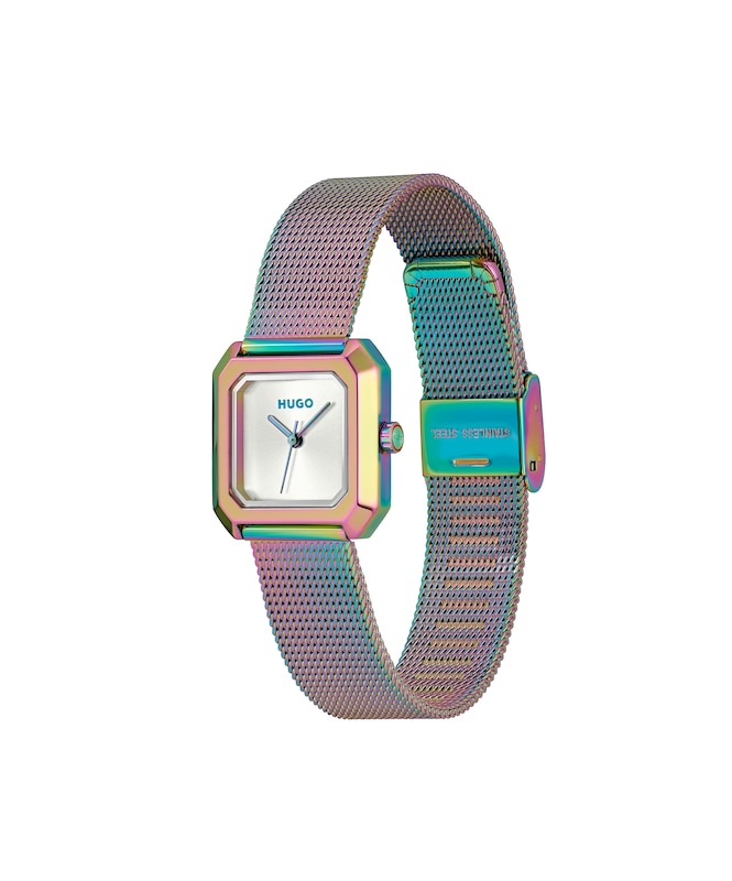 Main Image 4 of HUGO #HAZEL Women's White Dial & IP Stainless Steel Bracelet Watch