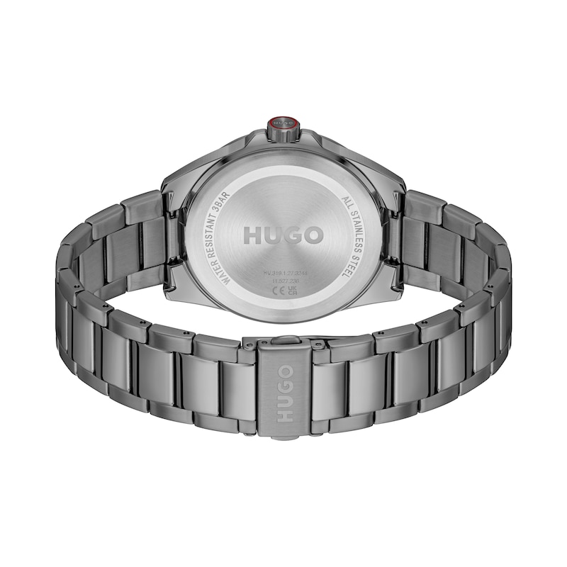 Main Image 2 of HUGO #SEAM Men's Pink Dial & IP Stainless Steel Bracelet Watch