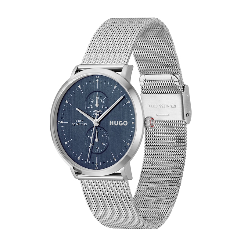 Main Image 3 of HUGO #STYLE Men's Blue Dial & Stainless Steel Bracelet Watch