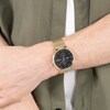 Thumbnail Image 5 of HUGO #STYLE Men's Black Dial & Gold IP Stainless Steel Bracelet Watch
