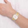 Thumbnail Image 5 of HUGO #TELLY Men's Silver-Tone Dial & IP Stainless Steel Bracelet Watch
