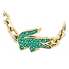Thumbnail Image 3 of Lacoste Arthor Men's Gold IP Link Necklace with Green Crystal Crocodile