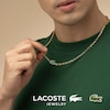 Thumbnail Image 6 of Lacoste Arthor Men's Gold IP Link Necklace with Green Crystal Crocodile