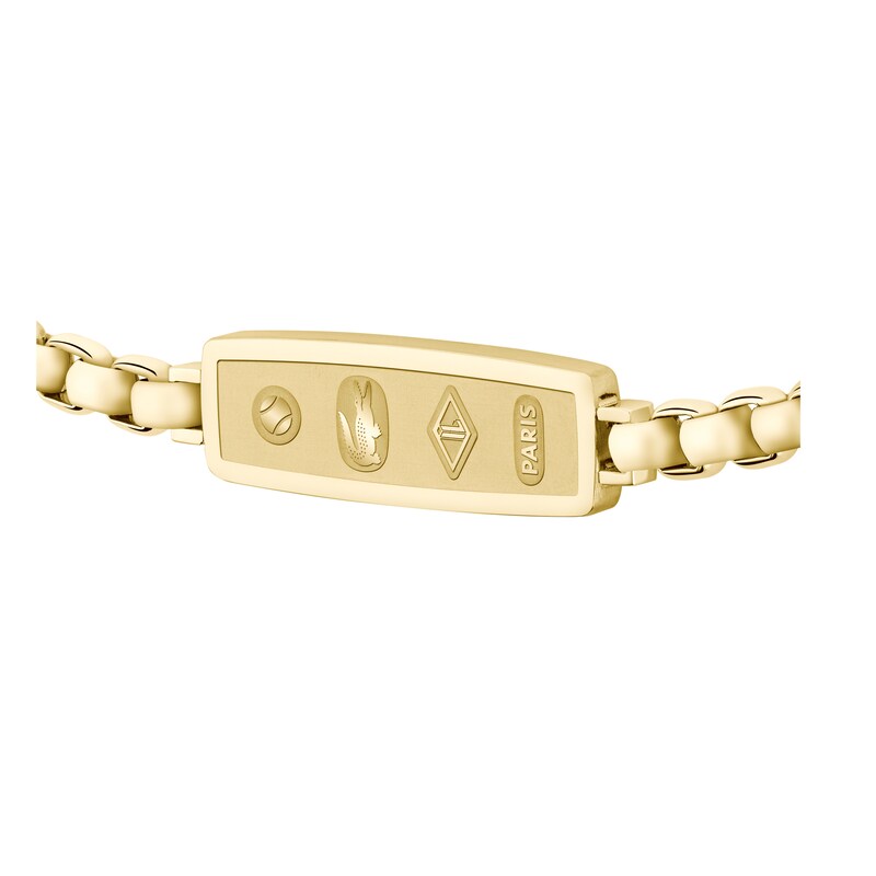 Main Image 2 of Lacoste Men's Gold IP Reversible Pendant Bracelet
