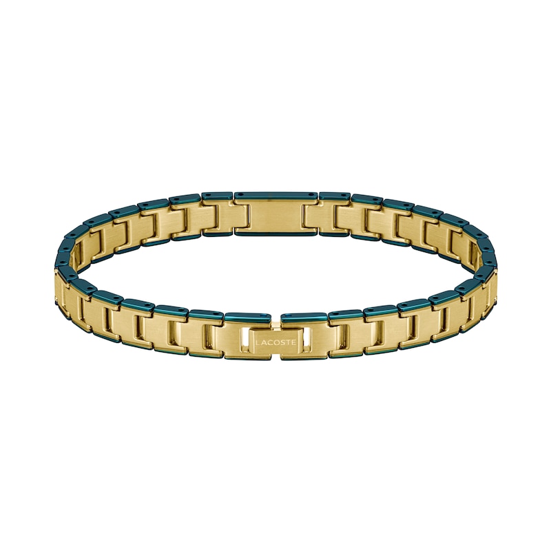 Main Image 2 of Lacoste Men's Metropole Edge Gold IP Stainless Steel Link Bracelet