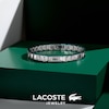 Thumbnail Image 6 of Lacoste Metropole Green Enamel & Stainless Steel Link Bracelet