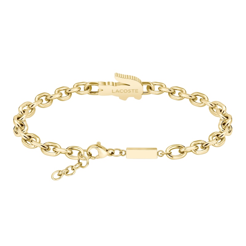 Main Image 2 of Lacoste Arthor Gold IP Stainless Steel Chain Bracelet