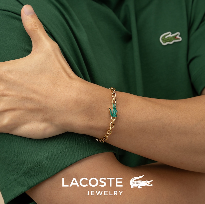 Main Image 5 of Lacoste Arthor Gold IP Stainless Steel Chain Bracelet