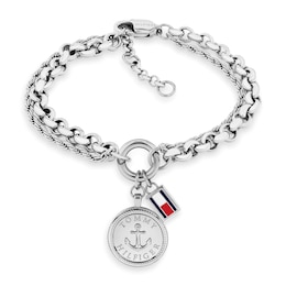 Tommy Hilfiger Women's Nautical Charm Bracelet in Stainless Steel
