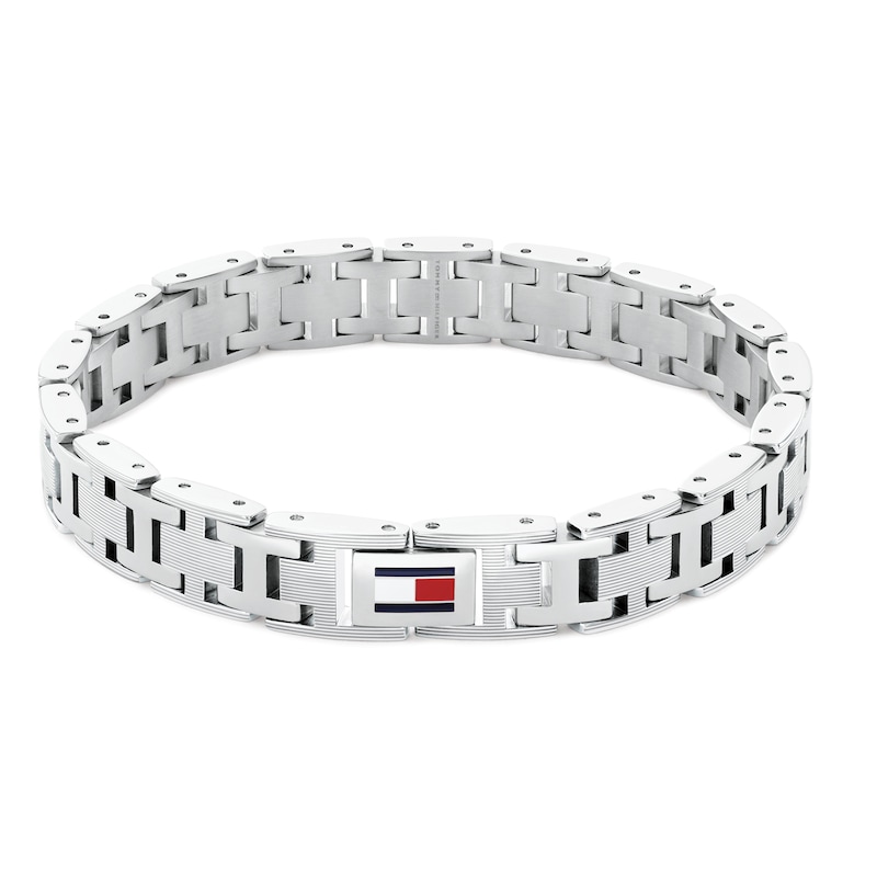 Main Image 1 of Tommy Hilfiger Men's H-Link Stainless Steel Bracelet