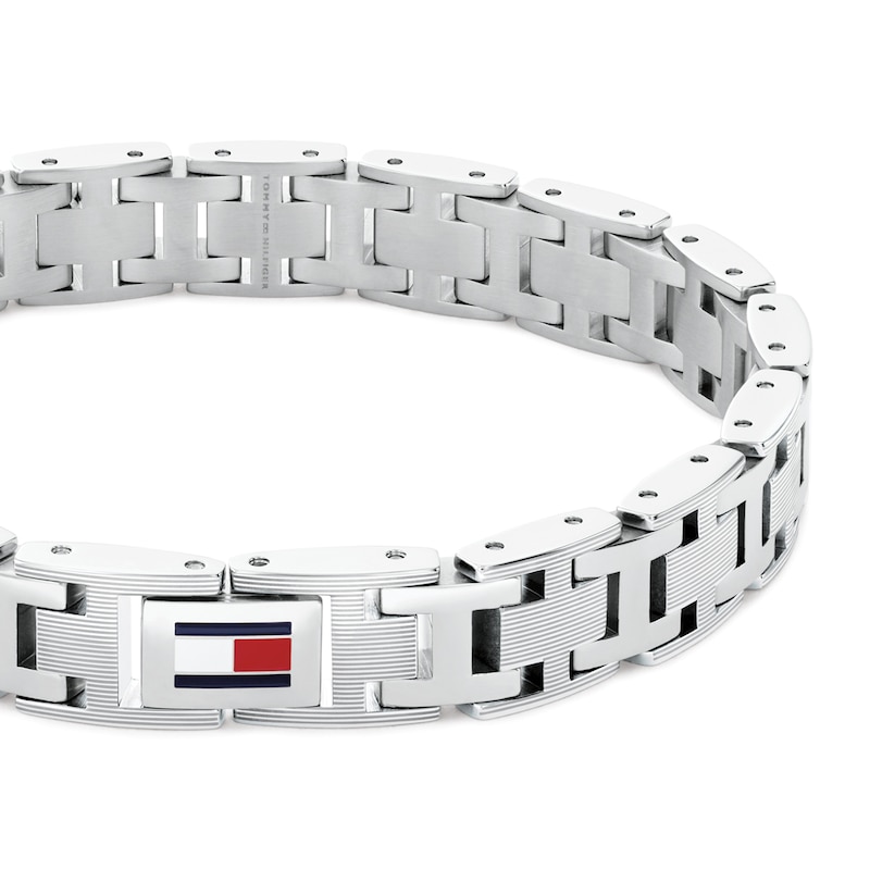 Main Image 2 of Tommy Hilfiger Men's H-Link Stainless Steel Bracelet