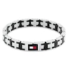Thumbnail Image 1 of Tommy Hilfiger Men's Two-Tone Black IP & Stainless Steel Bracelet