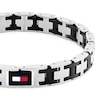 Thumbnail Image 2 of Tommy Hilfiger Men's Two-Tone Black IP & Stainless Steel Bracelet
