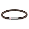 Thumbnail Image 1 of Tommy Hilfiger Men's Brown Leather Multi-Cord Bracelet