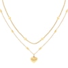 Thumbnail Image 2 of Tommy Hilfiger Gold-Plated Heart Charm Layered Necklace