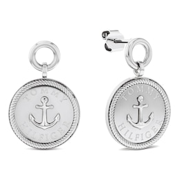 Tommy Hilfiger Women's Nautical Charm Stainless Steel Earrings
